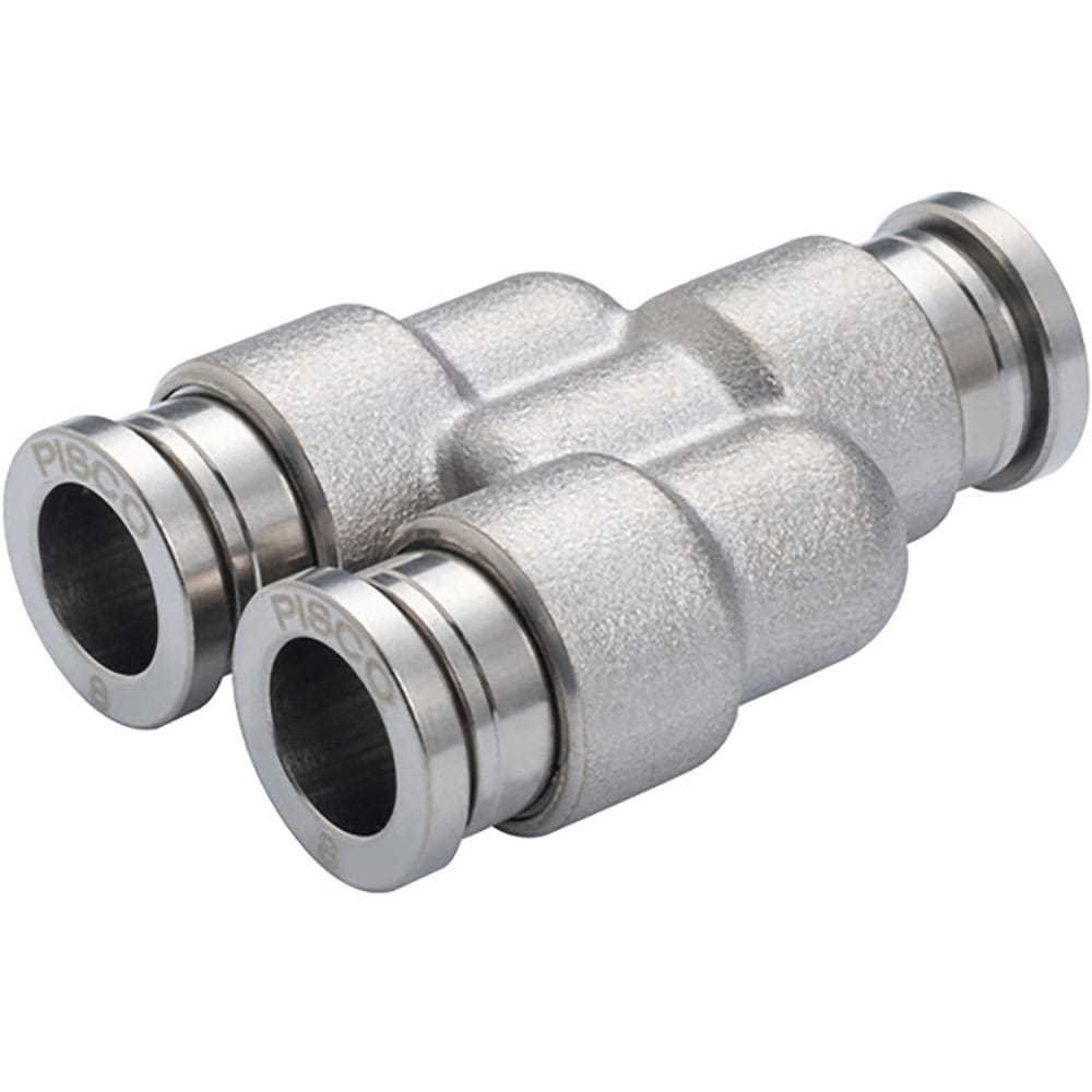 ＰＩＳＣＯ　耐スパッタ用ワンタッチ継手　チューブフィッティング　ブラスユニオンワイ　チューブ１０　＿