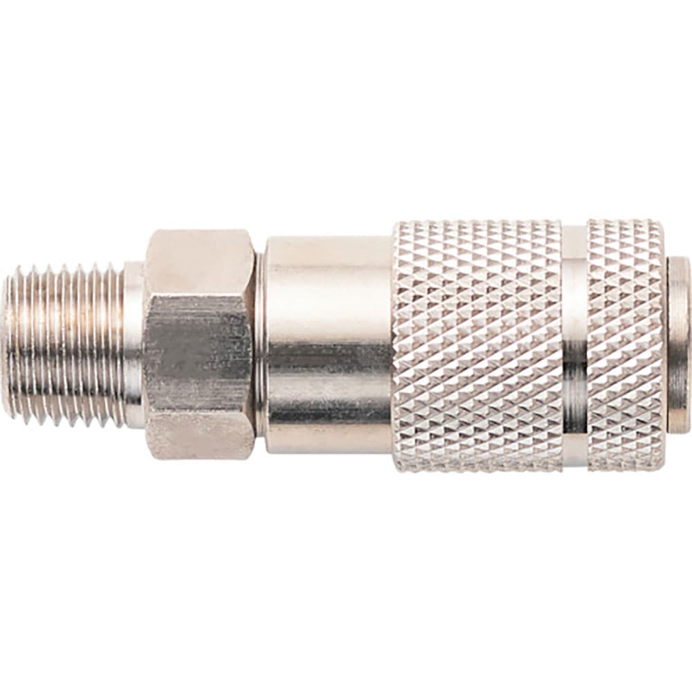 潤工社　超小型ワンタッチカップリング　オスソケット　Ｒ１／４　ＭＭＳ－Ｍ１／４＿