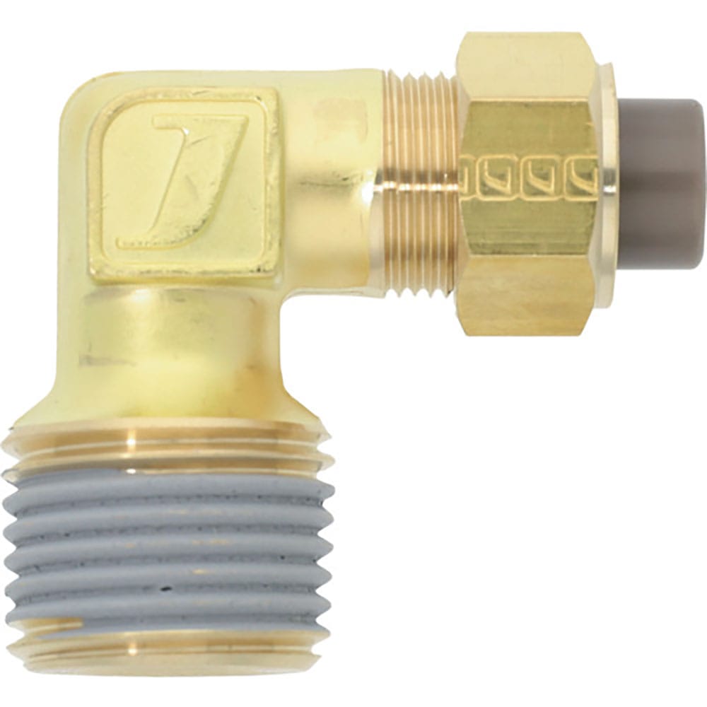 潤工社　黄銅製継手（インチ系列）　エルボ　１２．７０×９．５６ｍｍ　　ＰＴ１／２　ＰＬ－１／２－Ｐ＿