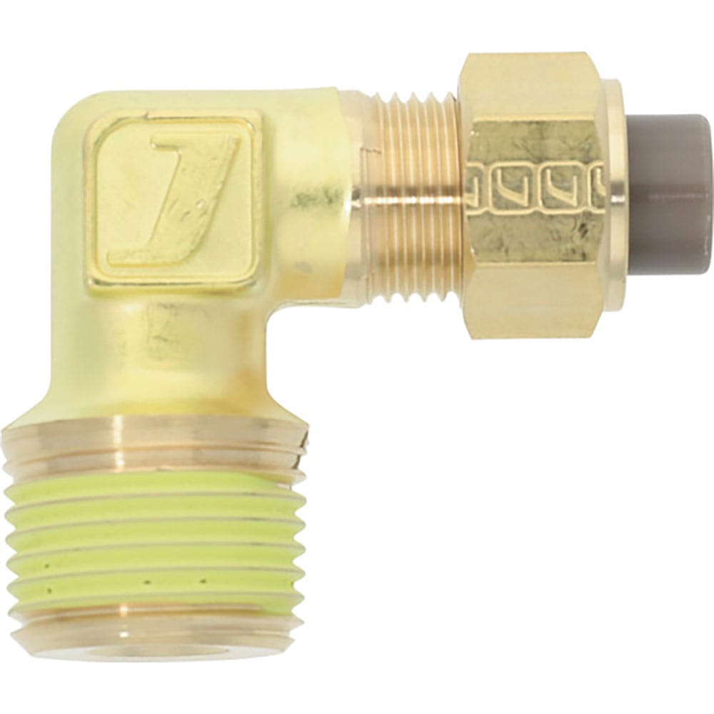 潤工社　黄銅製継手（インチ系列）　エルボ　１２．７０×９．５６ｍｍ　　ＰＴ３／８　ＰＬ－１／２－Ｐ＿