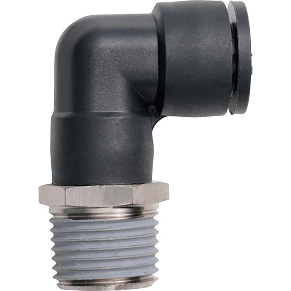 潤工社　ワンタッチ継手Ｍシリーズ　　エルボ　１０ｍｍ　　ＰＴ１／２　ＰＬＢＭ－１０－ＰＴ１／２－Ｐ＿