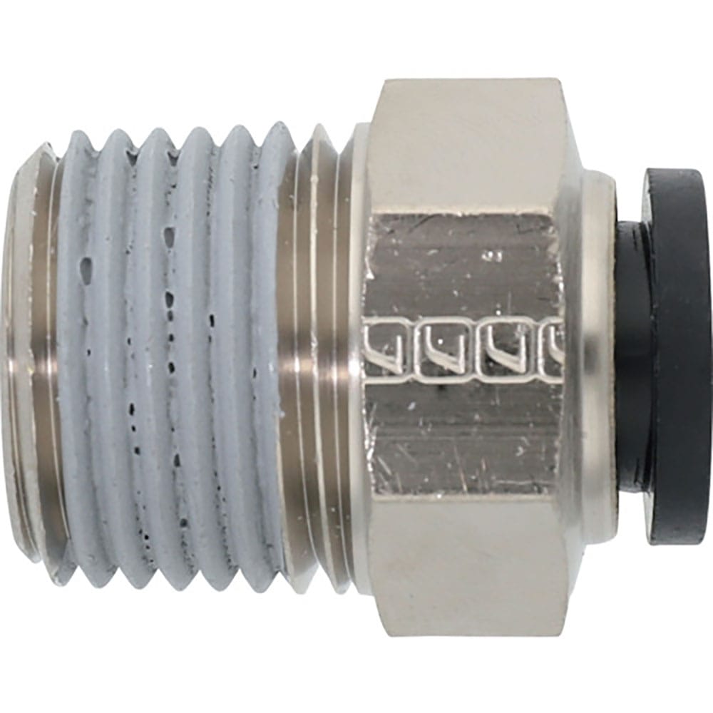 潤工社　ワンタッチ継手Ｍシリーズ　ニップル　１０ｍｍ　　ＰＴ１／２　ＰＮＭ－１０－ＰＴ１／２－ＢＳ＿