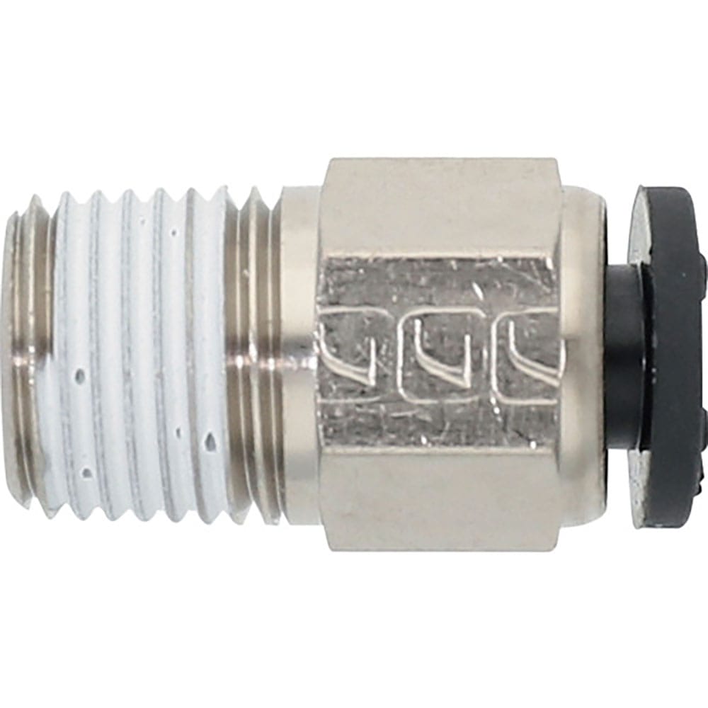 潤工社　ワンタッチ継手Ｍシリーズ　ニップル　４ｍｍ　　ＰＴ１／８　ＰＮＭ－４－ＰＴ１／８－ＢＳＭ＿