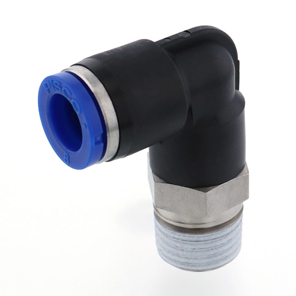 ＰＩＳＣＯ　耐腐蝕性ＳＵＳ３０３相当継手　エルボチューブ８ネジＲ１／４　ＳＰＬ８－０２＿