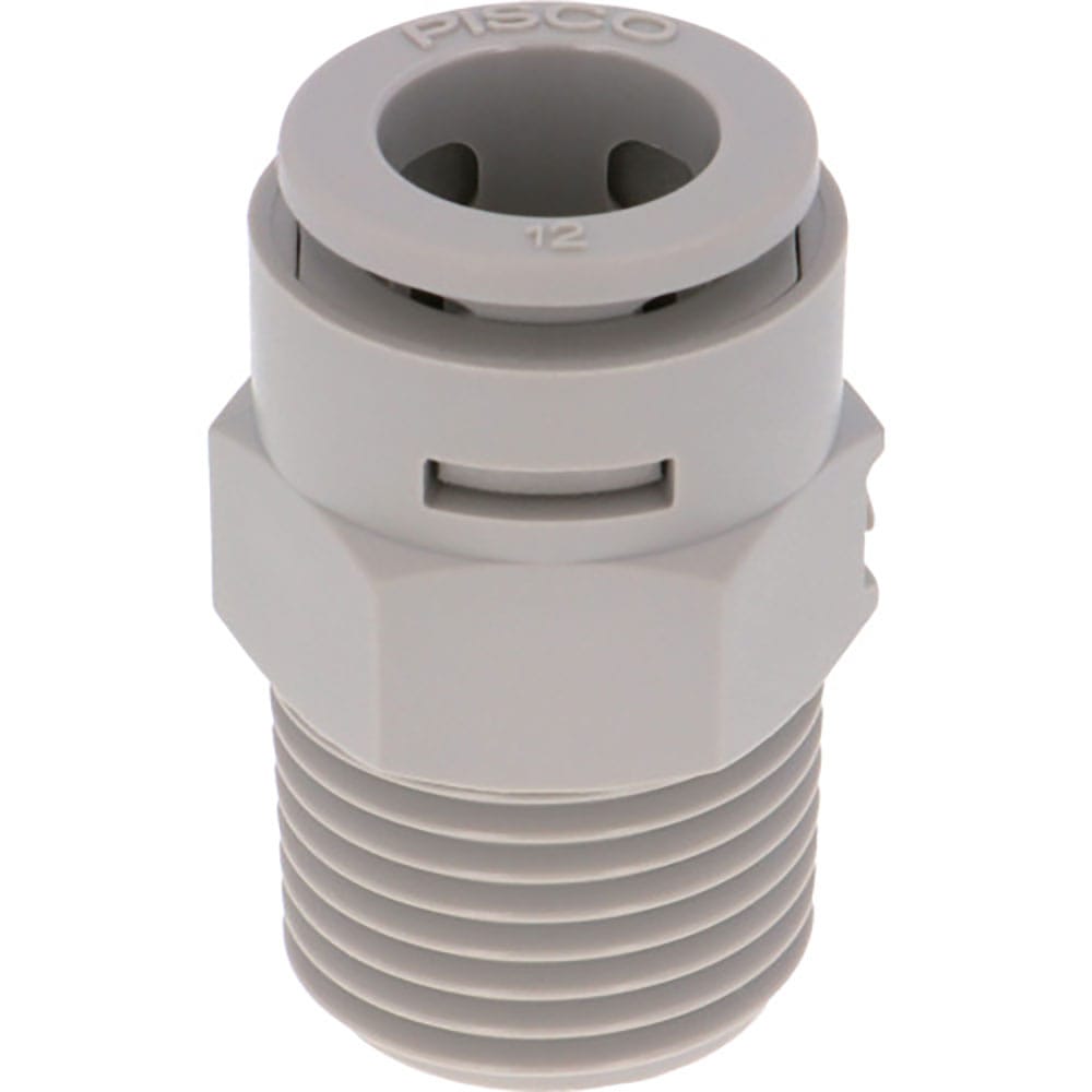 ＰＩＳＣＯ　チューブフィッティングケミカル　ストレートチューブ１２ＭＭネジＲ１／２　ＡＰＣ１２－０＿