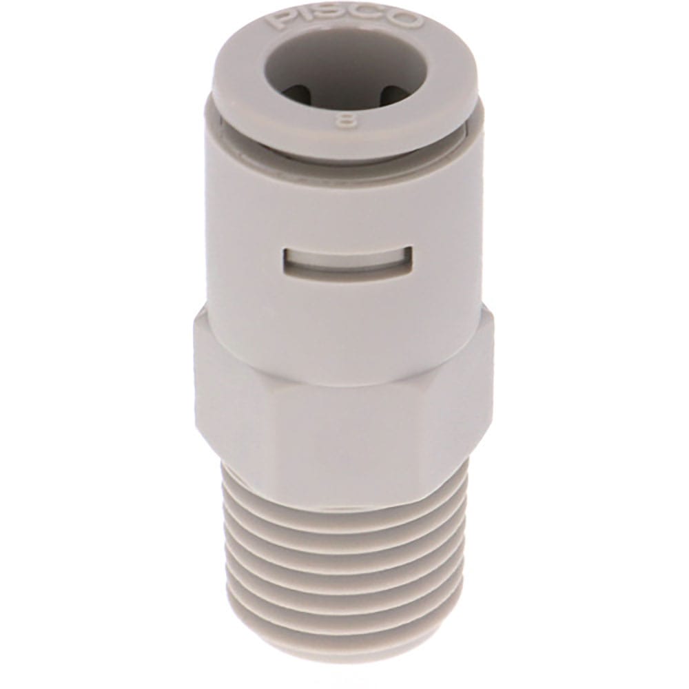 ＰＩＳＣＯ　チューブフィッティングケミカル　ストレートチューブ８ＭＭネジＲ１／４　ＡＰＣ８－０２＿