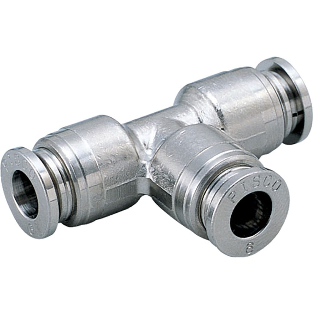 ＰＩＳＣＯ　チューブフィッティングブラス　ユニオンティー　カバー無し　ＫＥ１２－１＿