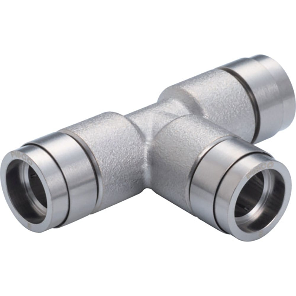 ＰＩＳＣＯ　チューブフィッティングブラス　ユニオンティー　カバー付き　ＫＥ４＿