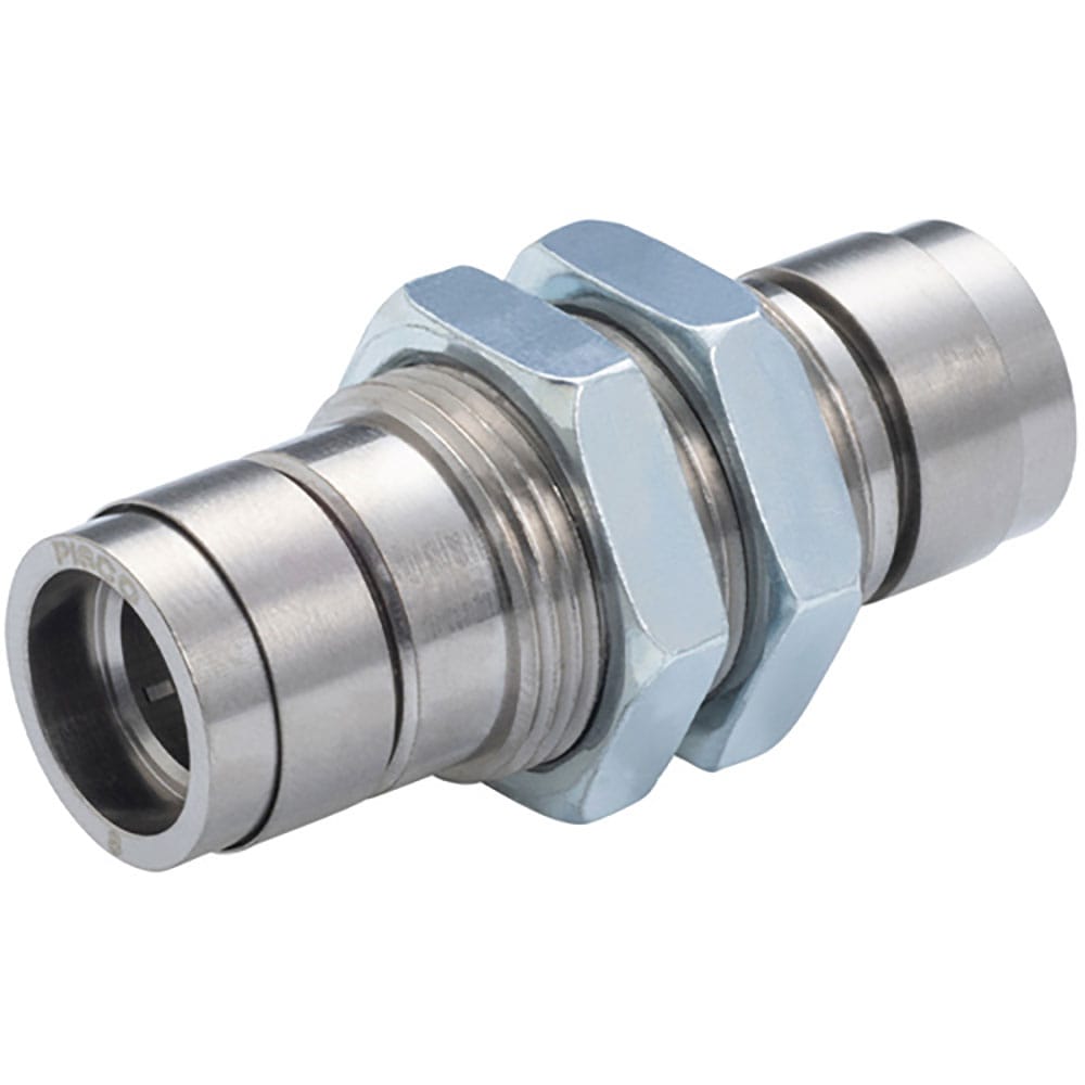 ＰＩＳＣＯ　チューブフィッティングブラス　隔壁ユニオン　カバー付き　ＫＭ８＿