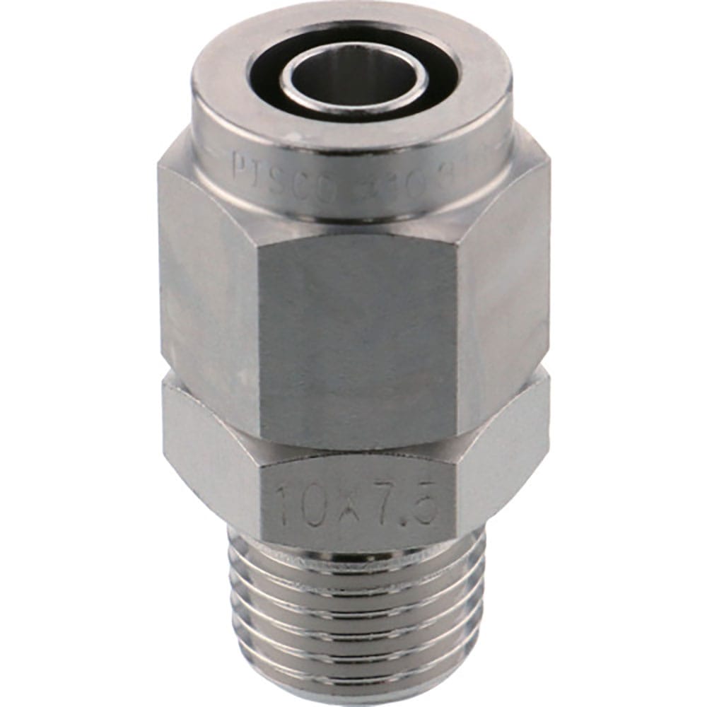 ＰＩＳＣＯ　ＳＵＳ３１６締付継手　ストレートチューブ１０７５ねじＲ１／４　ＮＳＣ１０７５－０２＿