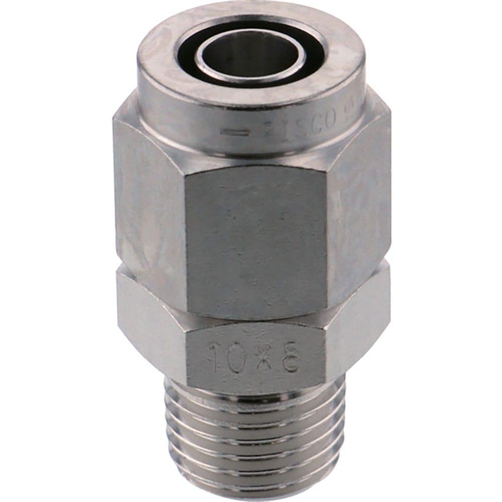 ＰＩＳＣＯ　ＳＵＳ３１６締付継手　ストレートチューブ１０８０ねじＲ１／４　ＮＳＣ１０８０－０２＿