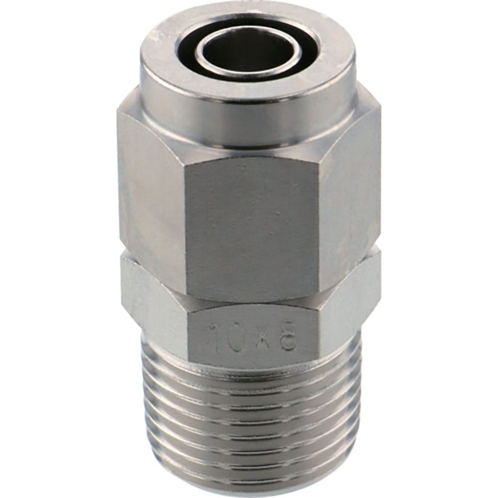 ＰＩＳＣＯ　ＳＵＳ３１６締付継手　ストレートチューブ１０８０ねじＲ３／８　ＮＳＣ１０８０－０３＿