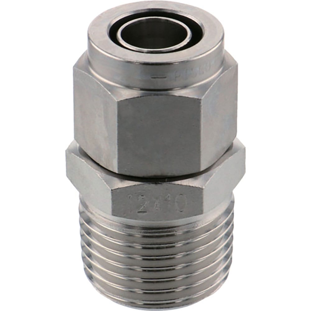 ＰＩＳＣＯ　ＳＵＳ３１６締付継手　ストレートチューブ１２１０ねじＲ１／２　ＮＳＣ１２１０－０４＿