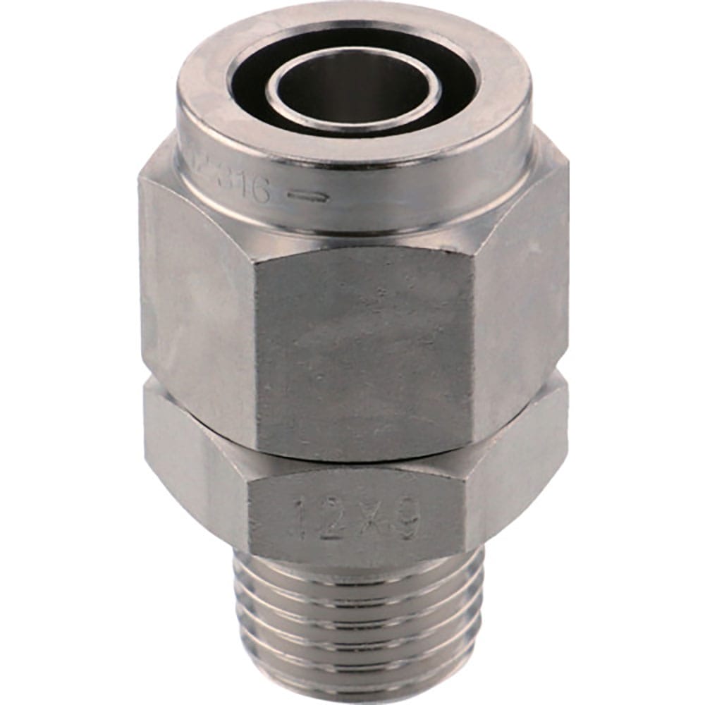 ＰＩＳＣＯ　ＳＵＳ３１６締付継手　ストレートチューブ１２９０ねじＲ１／４　ＮＳＣ１２９０－０２＿