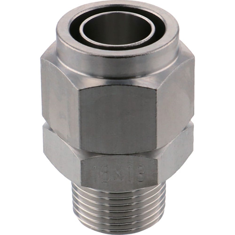 ＰＩＳＣＯ　ＳＵＳ３１６締付継手　ストレートチューブ１６１３ねじＲ３／８　ＮＳＣ１６１３－０３＿