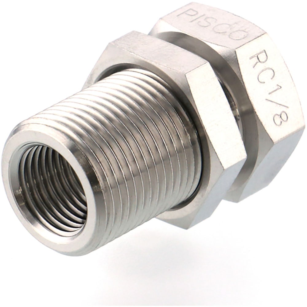 ＰＩＳＣＯ　ＳＵＳ３１６締付継手　隔壁ソケット　接続口径Ｒｃ１／８　ＮＳＭＦＦ０１＿