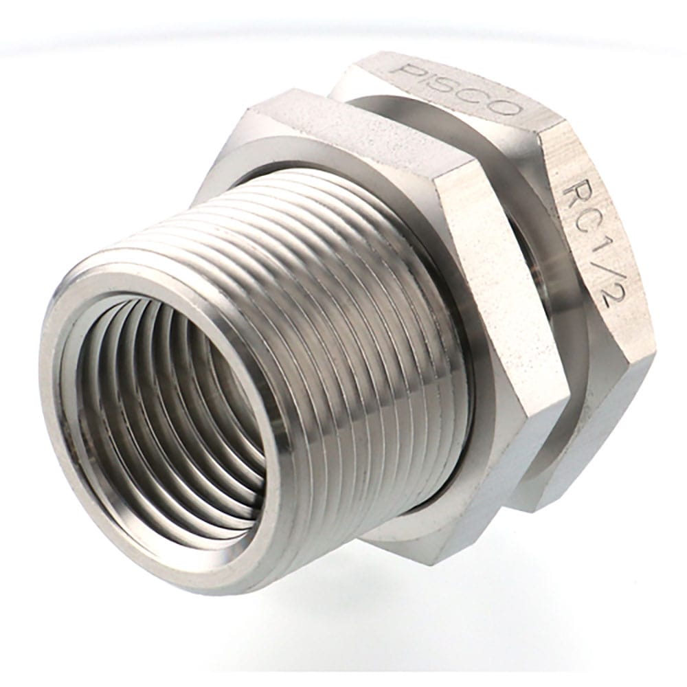 ＰＩＳＣＯ　ＳＵＳ３１６締付継手　隔壁ソケット　接続口径Ｒｃ１／２　ＮＳＭＦＦ０４＿