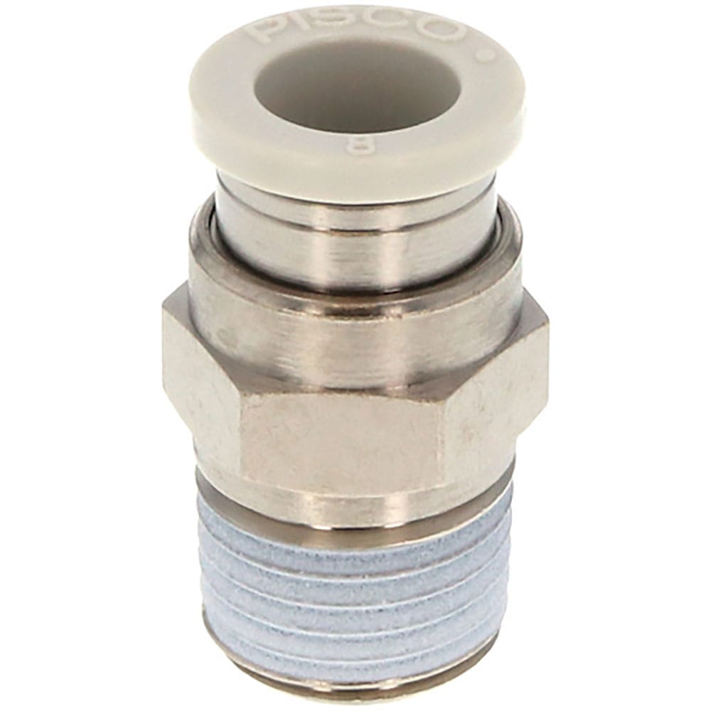 ＰＩＳＣＯ　チューブフィッティング　ストレート　チューブ外径：６ｍｍ　ネジサイズ：Ｒ１／８　ライト＿