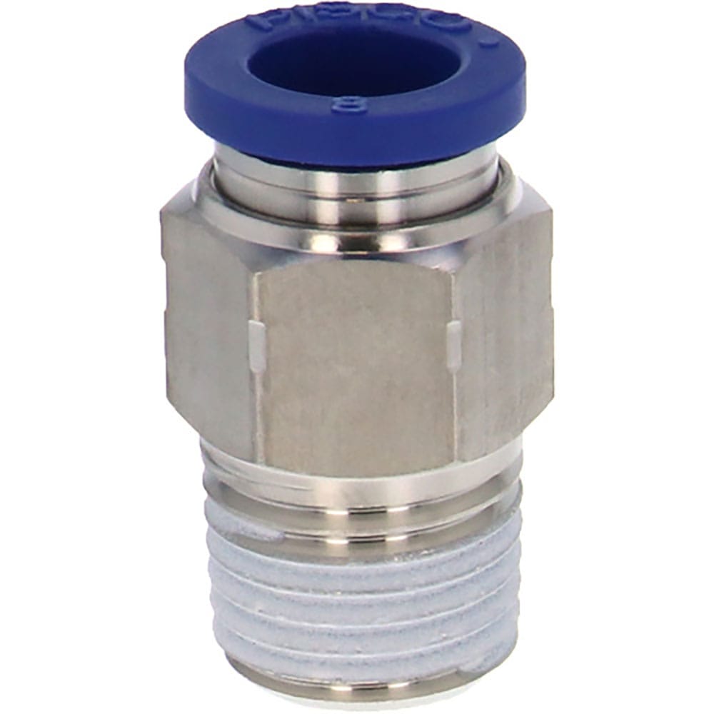 ＰＩＳＣＯ　ＳＵＳ３０４継手チューブフィッティング　ストレート　適合外径８ｍｍ　接続口径Ｒ１／４　＿