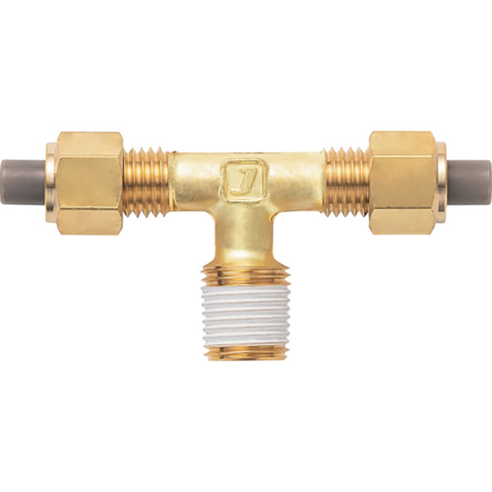 潤工社　黄銅製継手（ミリ系列）　テー　６×４．５ｍｍ　　ＰＴ１／８　ＰＴＡ－６Ｘ４．５－ＰＴ１／８＿