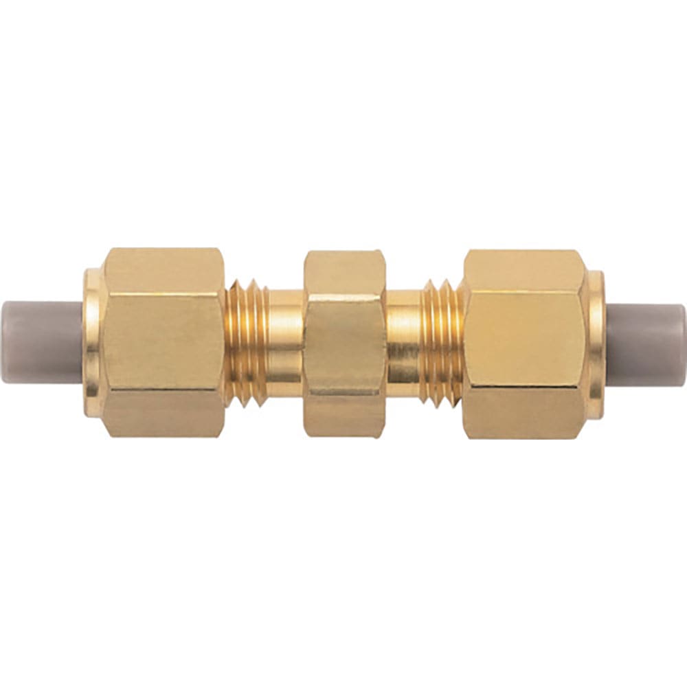 潤工社　黄銅製継手（ミリ系列）　ユニオン　６×４ｍｍ　ＰＵ－６Ｘ４－ＢＳ＿