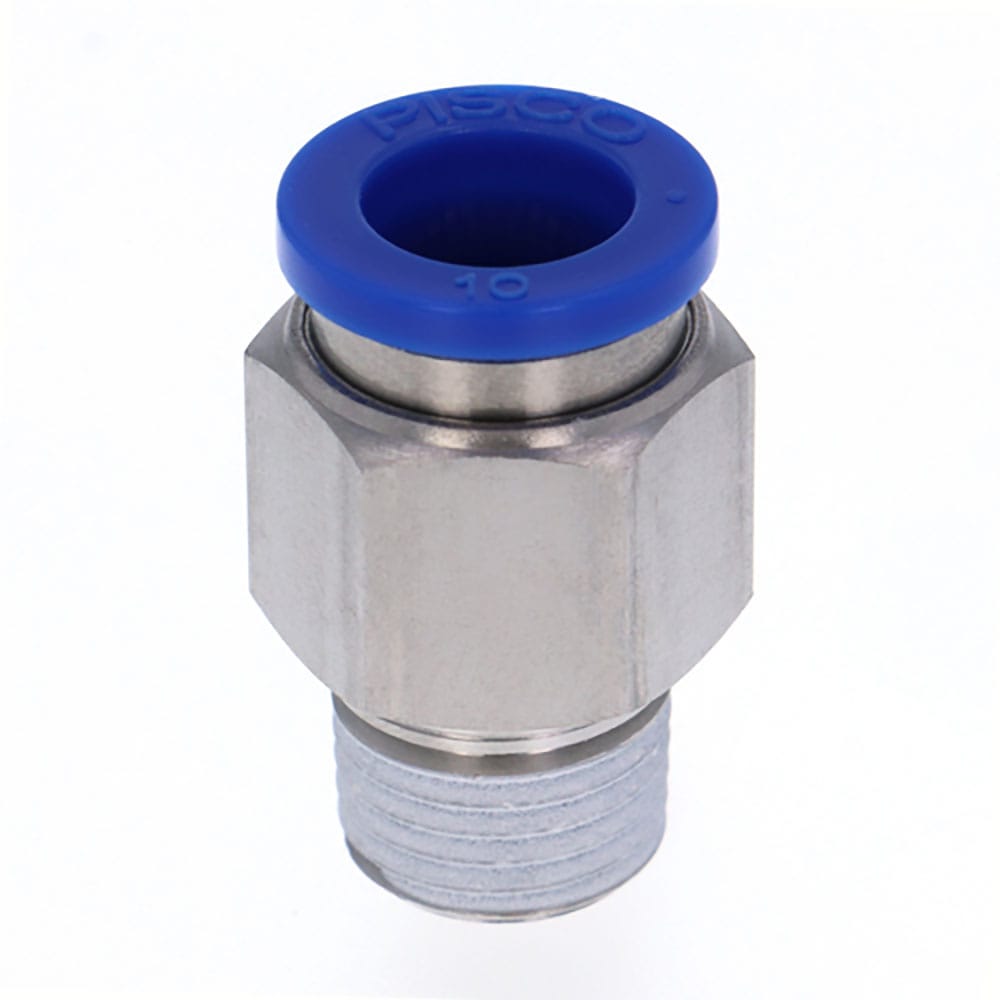 ＰＩＳＣＯ　耐腐蝕性ＳＵＳ３０３相当継手　ストレートチューブ１０ネジＲ１／４　ＳＰＣ１０－０２＿