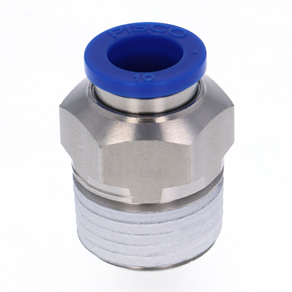 ＰＩＳＣＯ　耐腐蝕性ＳＵＳ３０３相当継手　ストレートチューブ１０ネジＲ１／２　ＳＰＣ１０－０４＿