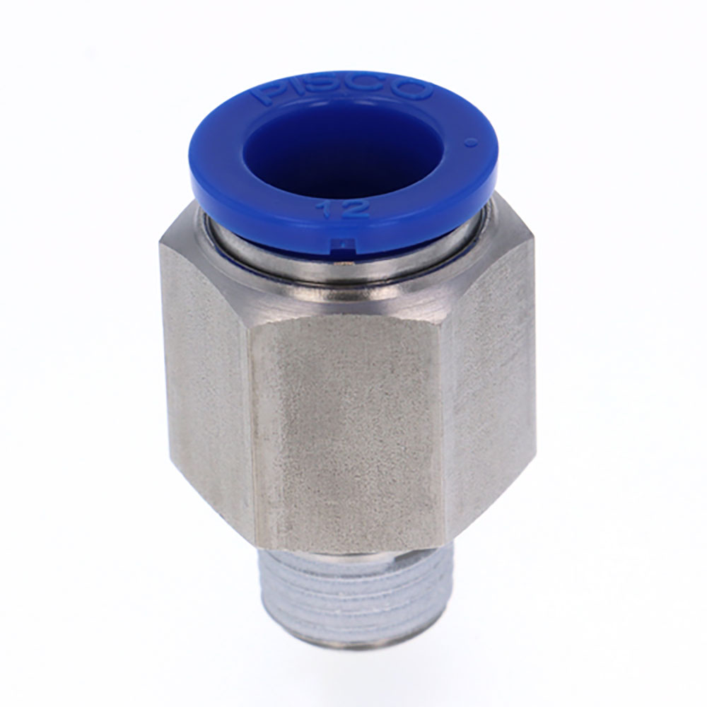 ＰＩＳＣＯ　耐腐蝕性ＳＵＳ３０３相当継手　ストレートチューブ１２ネジＲ１／４　ＳＰＣ１２－０２＿