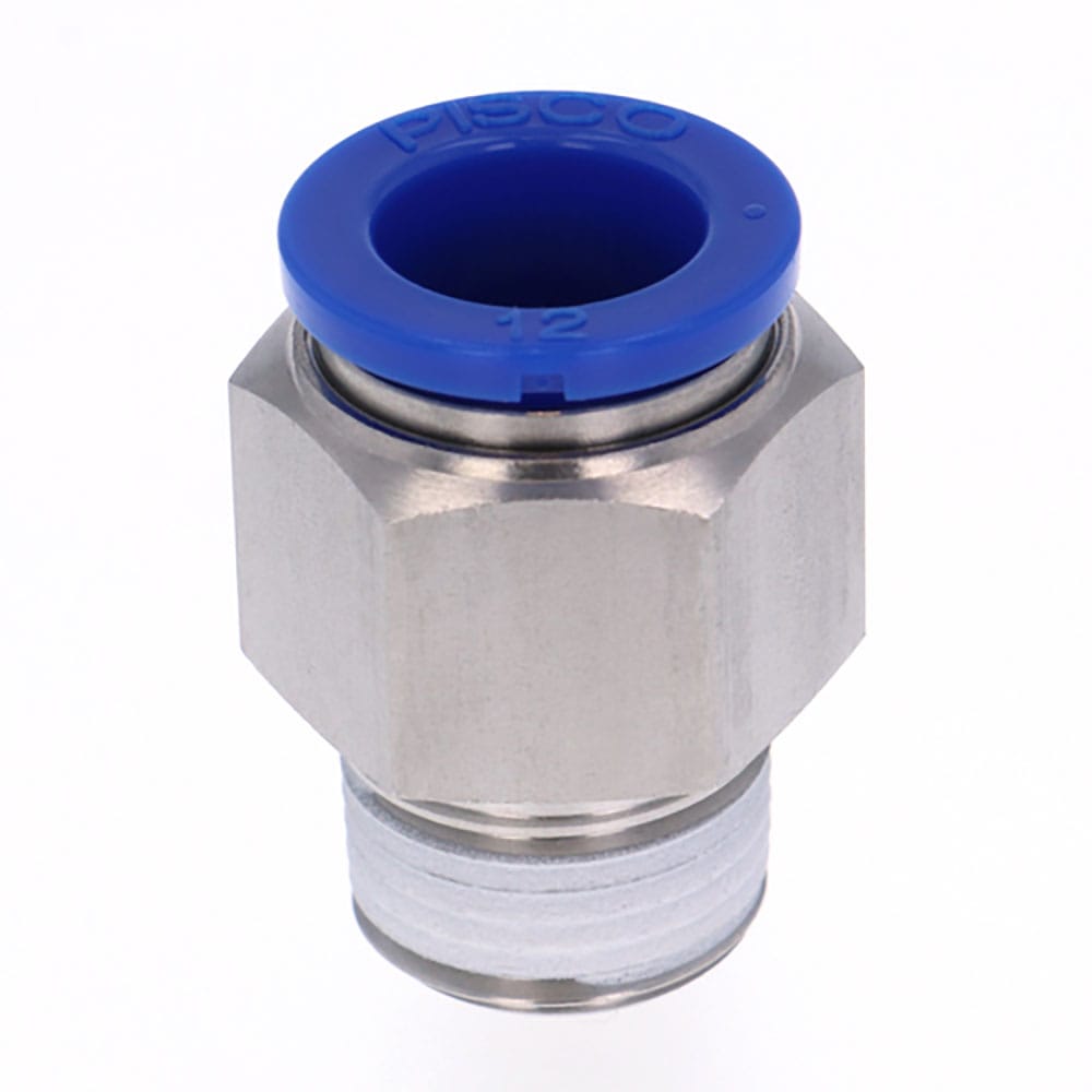 ＰＩＳＣＯ　耐腐蝕性ＳＵＳ３０３相当継手　ストレートチューブ１２ネジＲ３／８　ＳＰＣ１２－０３＿