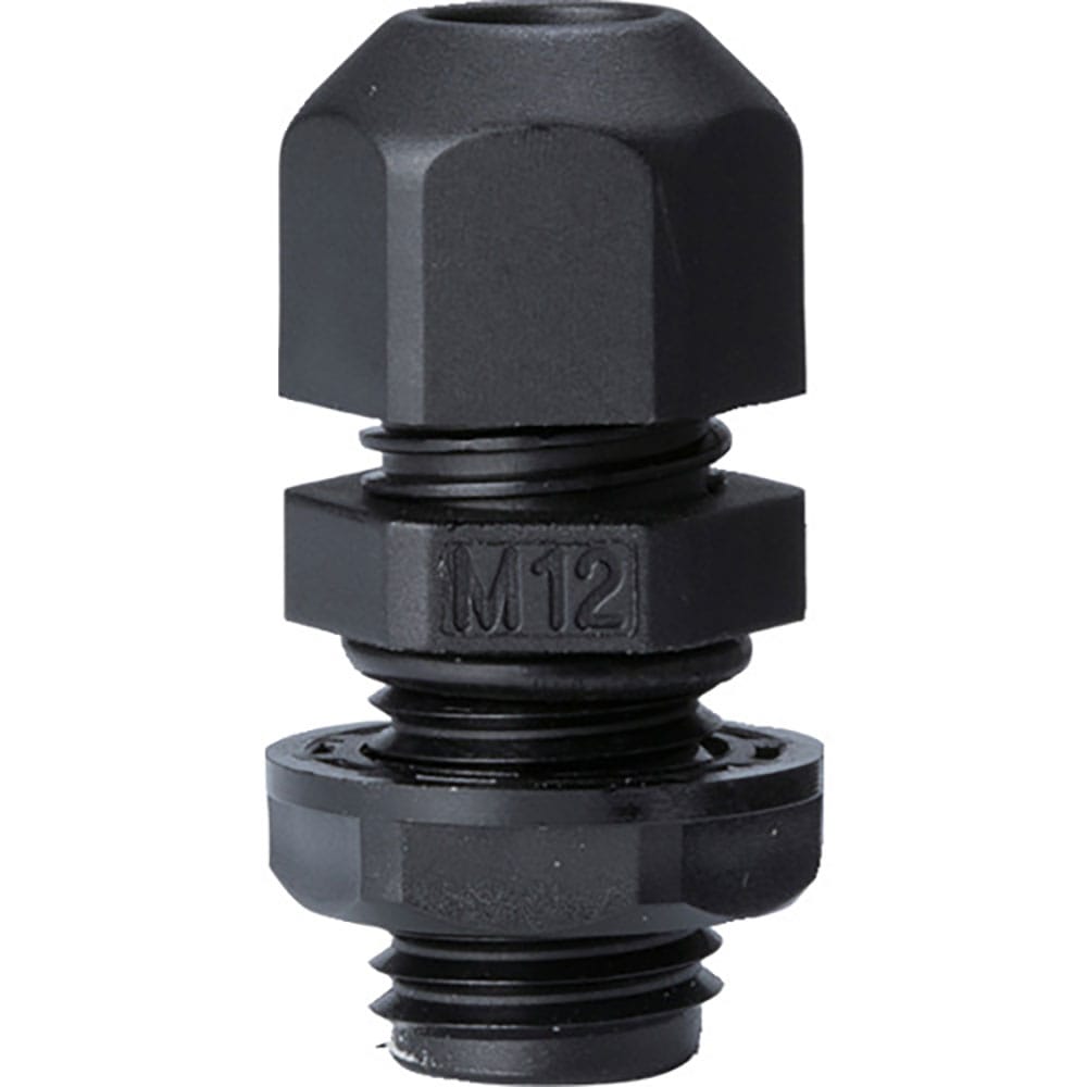 タカチ　Ｍネジケーブルグランド　低価格タイプ　ブラック　ＲＭ１２Ｌ－７Ｂ＿