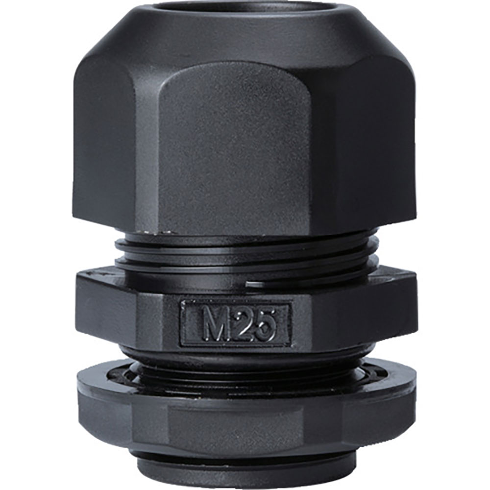 タカチ　Ｍネジケーブルグランド　低価格タイプ　ブラック　ＲＭ２５Ｌ－１７Ｂ＿