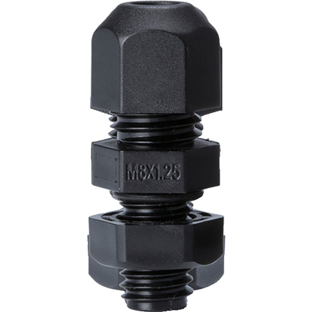 タカチ　Ｍネジケーブルグランド　低価格タイプ　ブラック　ＲＭ８Ｌ－４Ｂ＿