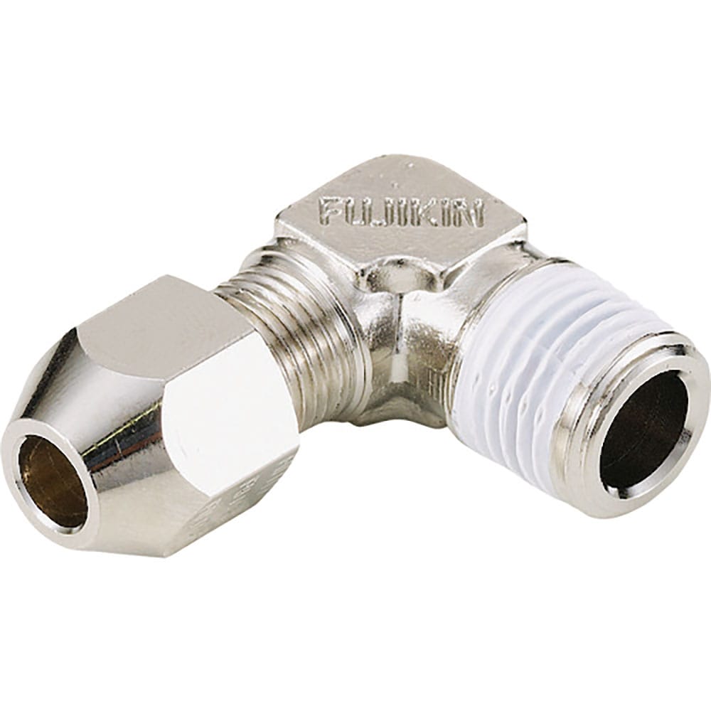 Ｆｕｊｉｋｉｎ　黄銅製リングジョイント　エルボハーフユニオンＲＬ－８ＭＭ－Ｒ１／４　ＲＬ－８Ｂ－Ｒ＿