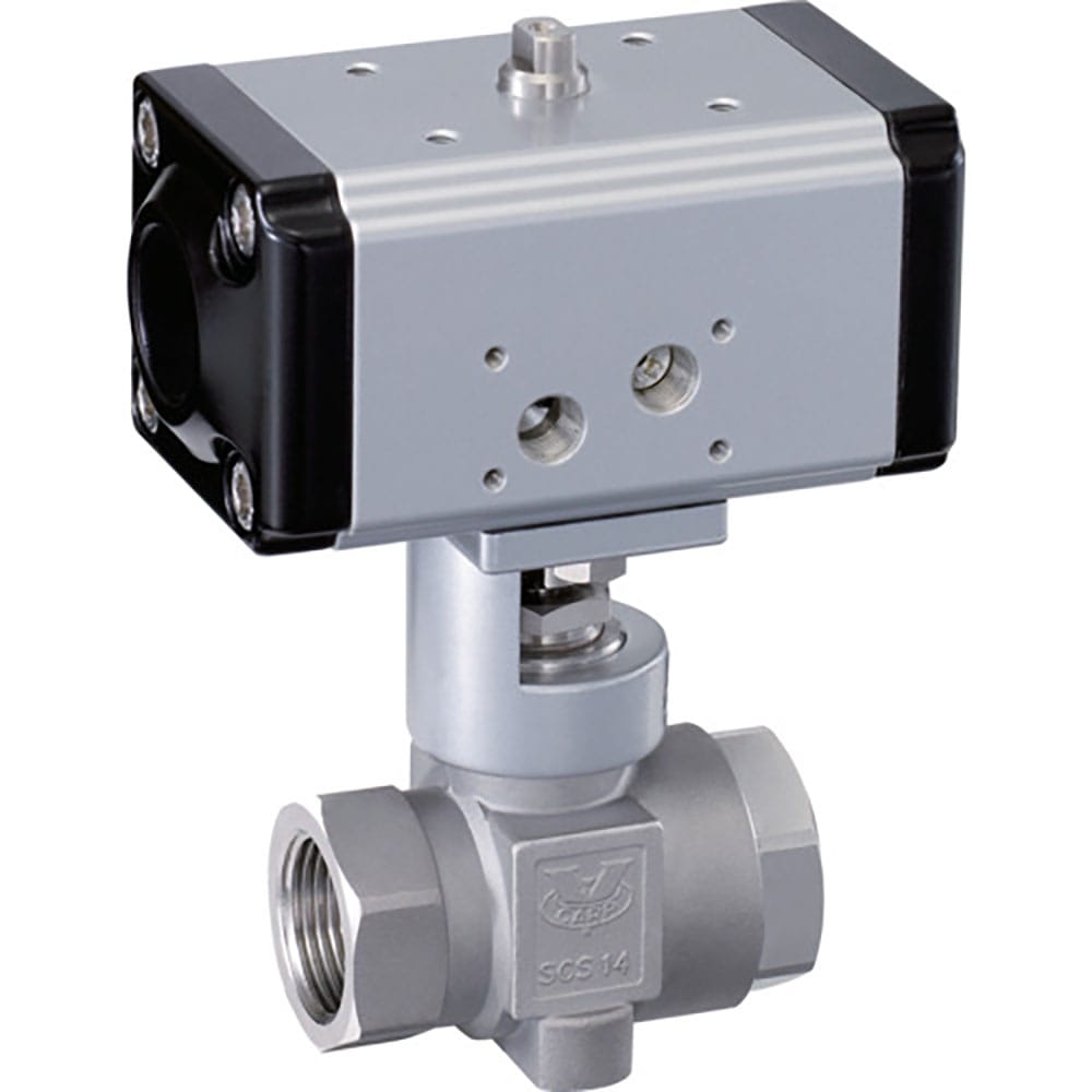 Ｆｕｊｉｋｉｎ　ステンレス鋼製　空気式自動ボールバルブ　３．９２ＭＰａ　ＡＦＭＯ－４０Ｒ　複動式Ｗ＿