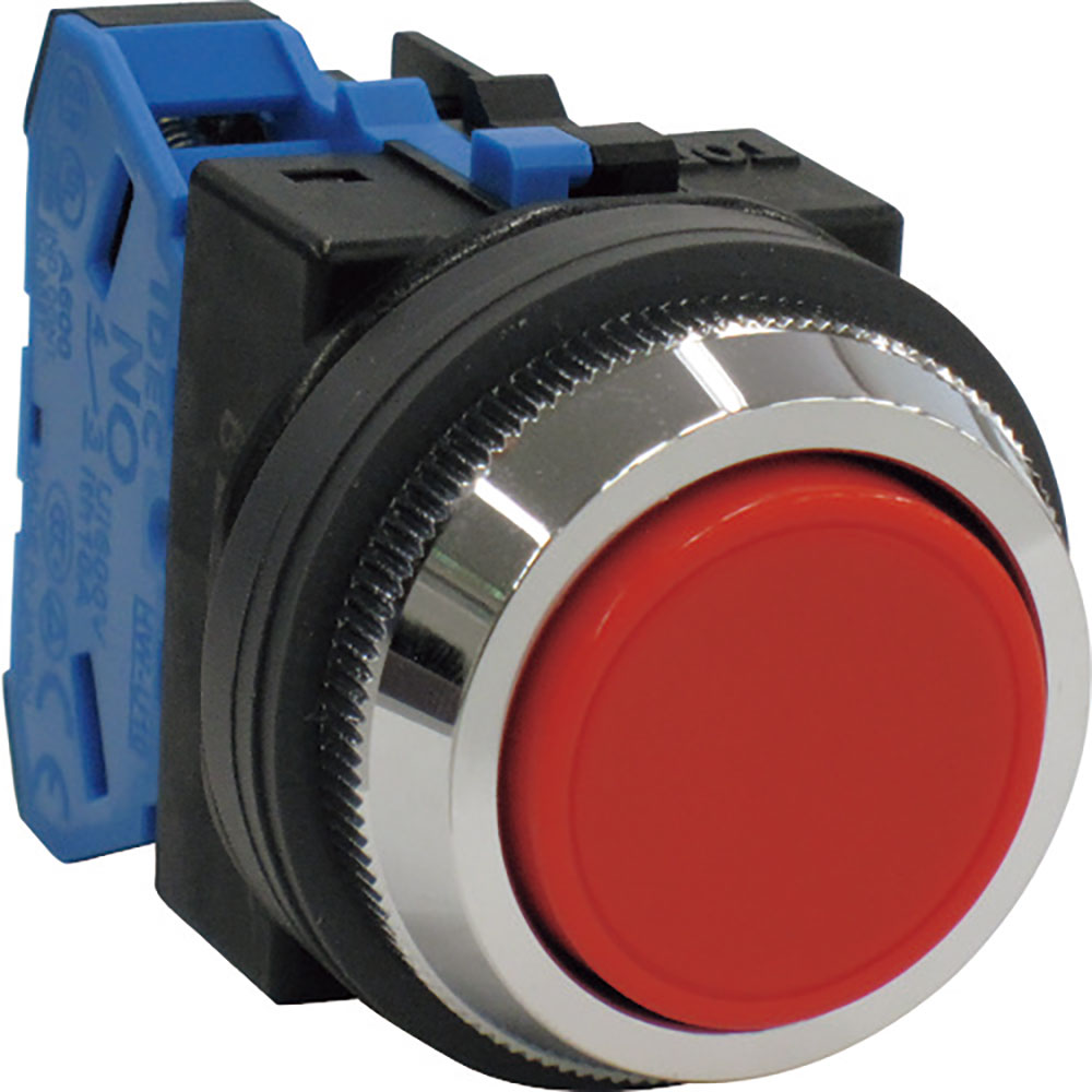 ＩＤＥＣ　平形押しボタンスイッチ　赤　ＡＢＮ１１０Ｒ＿