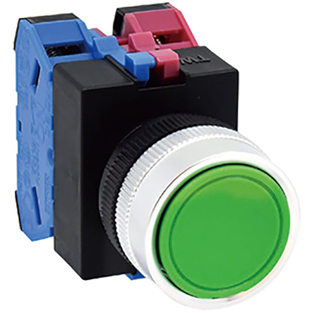 ＩＤＥＣ　Φ２２丸平形押しボタンスイッチ　ＡＢＷ１１０Ｙ＿