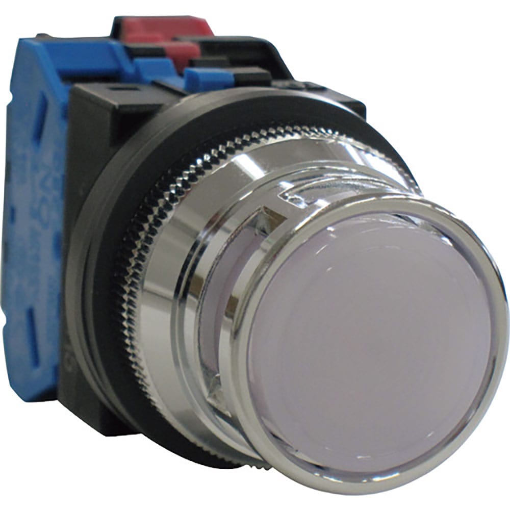 ＩＤＥＣ　Φ３０フルガード付丸型照光押ボタンスイッチ　ＡＬＦＮ２２２１１ＤＮＰＷ＿