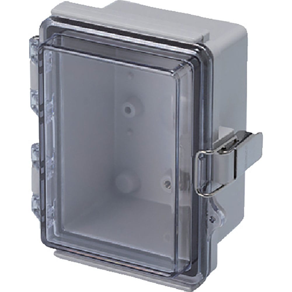 タカチ　防水・防塵ボックス　透明／ホワイトグレー　９０×１２０×７０　ＢＣＡＰ０９１２０７Ｔ＿