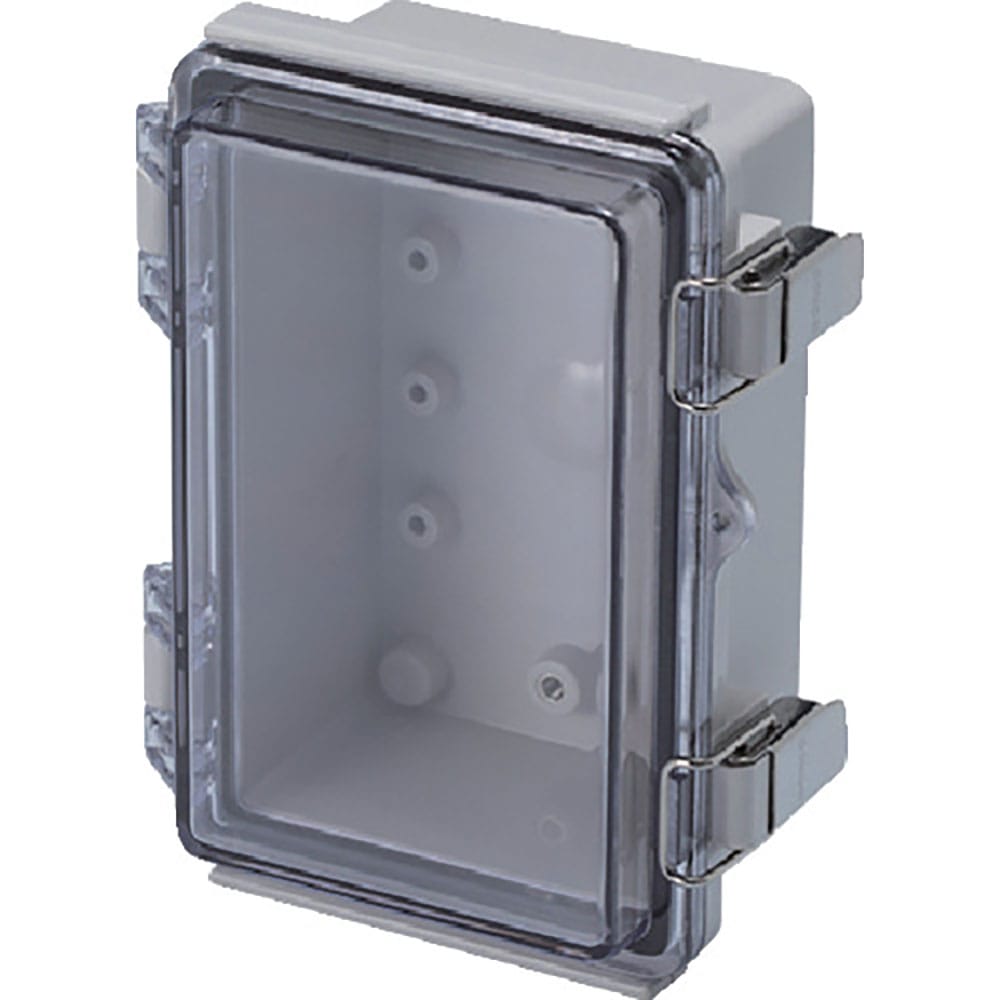 タカチ　防水・防塵ボックス　透明／ホワイトグレー　１００×１５０×７０　ＢＣＡＰ１０１５０７Ｔ＿