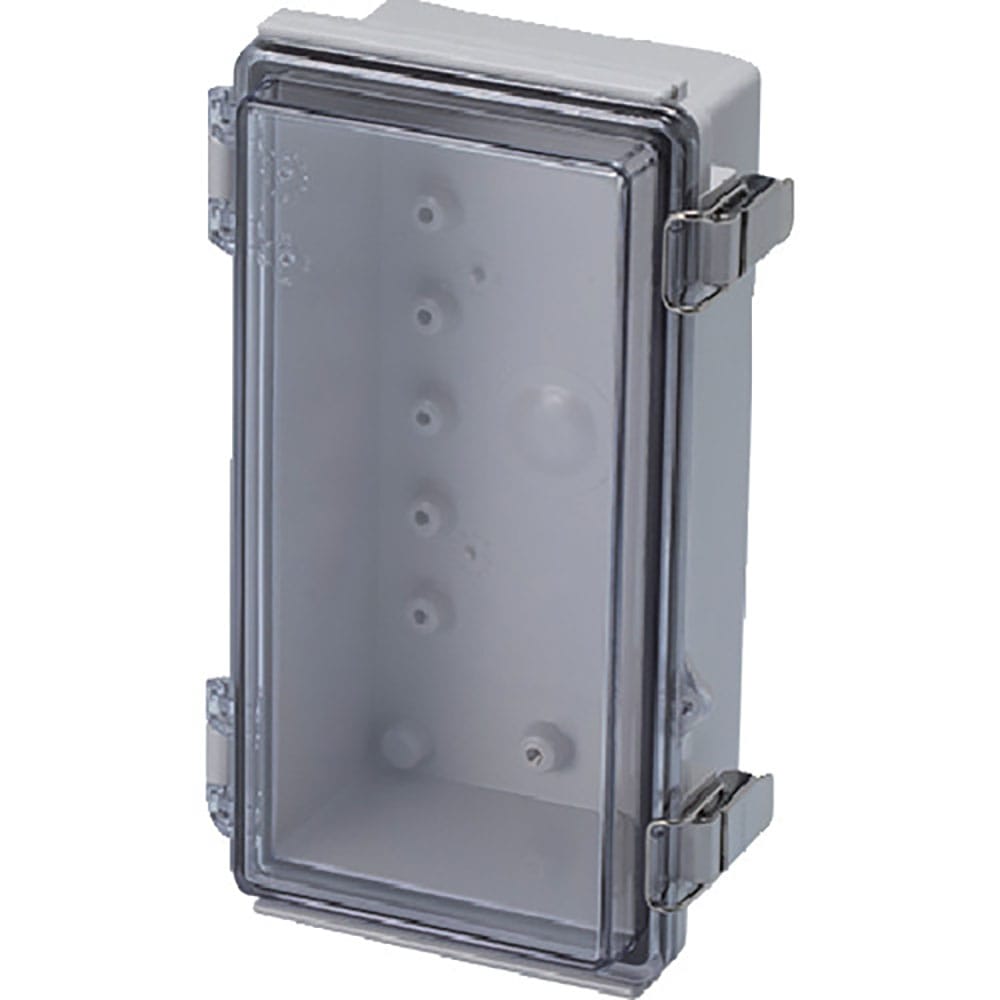 タカチ　防水・防塵ボックス　透明／ホワイトグレー　１１０×２１０×７５　ＢＣＡＰ１１２１０７Ｔ＿