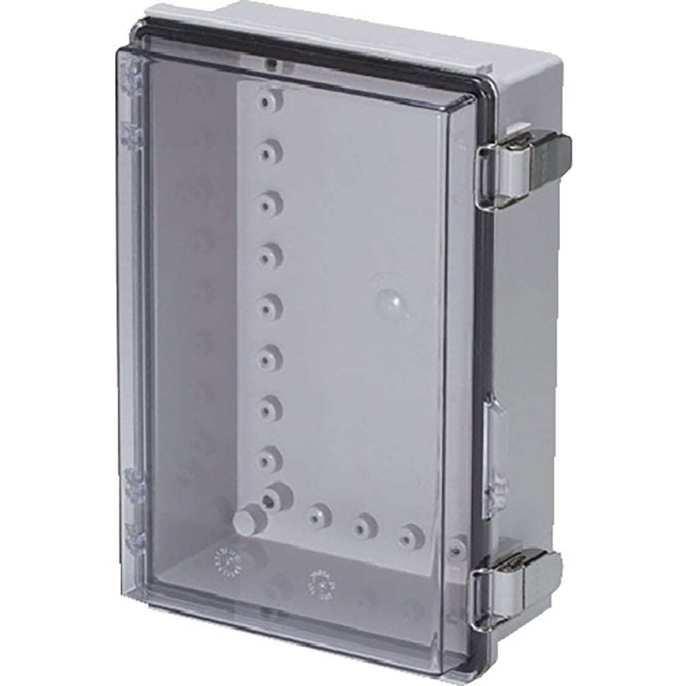 タカチ　防水・防塵ボックス　透明／ホワイトグレー　１９０×２８０×１００．５　ＢＣＡＰ１９２８１０＿