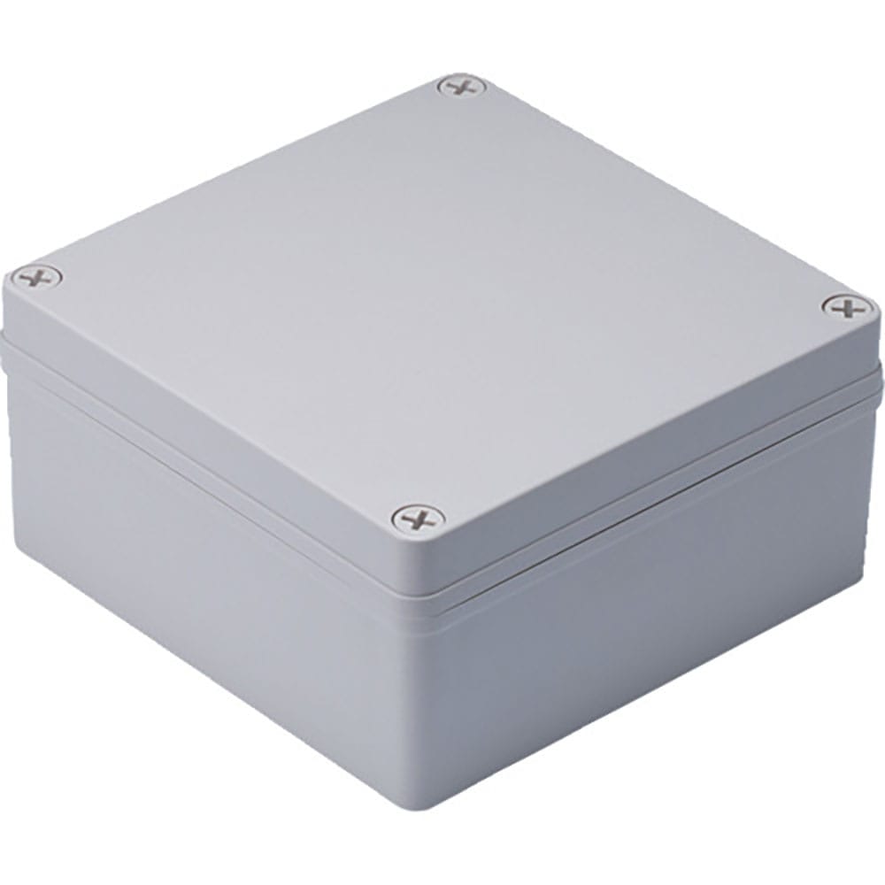 タカチ　防水・防塵ボックス　ホワイトグレー　１５０×１５０×７５　ＢＣＡＳ１５１５０７Ｇ＿