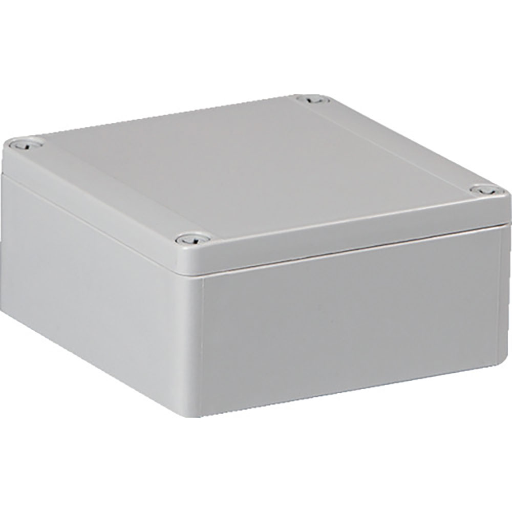 タカチ　防水・防塵ポリカボックス　ホワイトグレー　１２５×１２５×６０　ＳＰＣＰ１３１３０６Ｇ＿