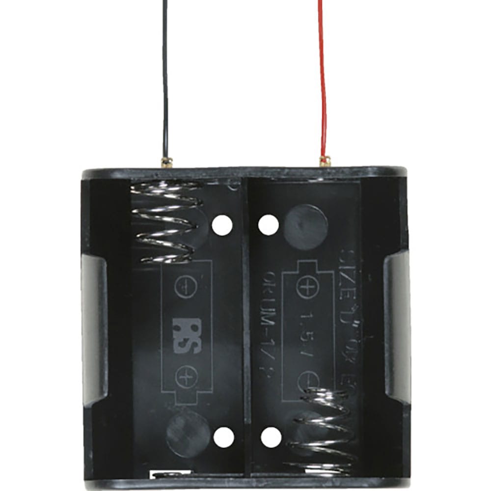 タカチ　リード線付電池ホルダー　単１×２　ＳＮ１－２＿