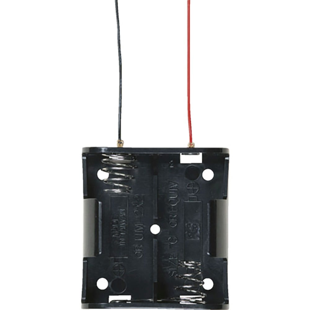 タカチ　リード線付電池ホルダー　単２×２　ＳＮ２－２＿