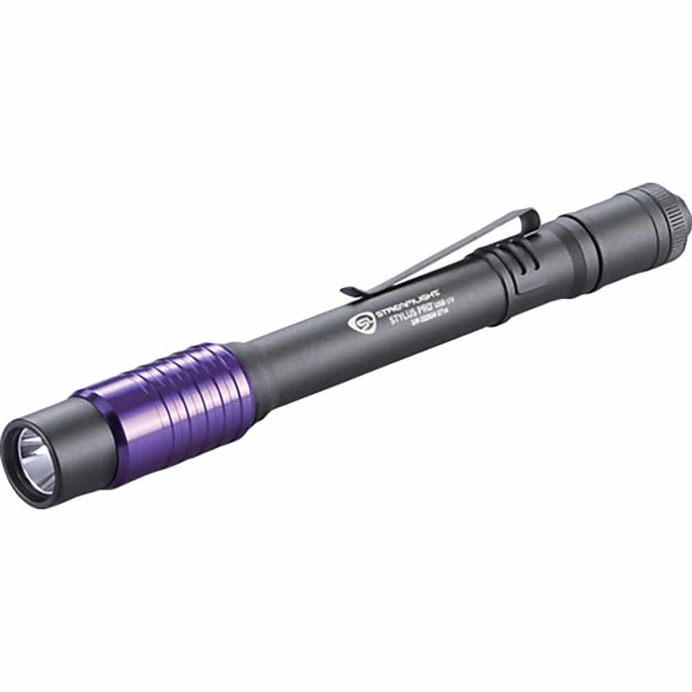 ストリームライト　ペン型充電式ＵＶライト　スタイラスプロＵＳＢ　ＵＶ（ブラック）　０９３ＵＶ＿