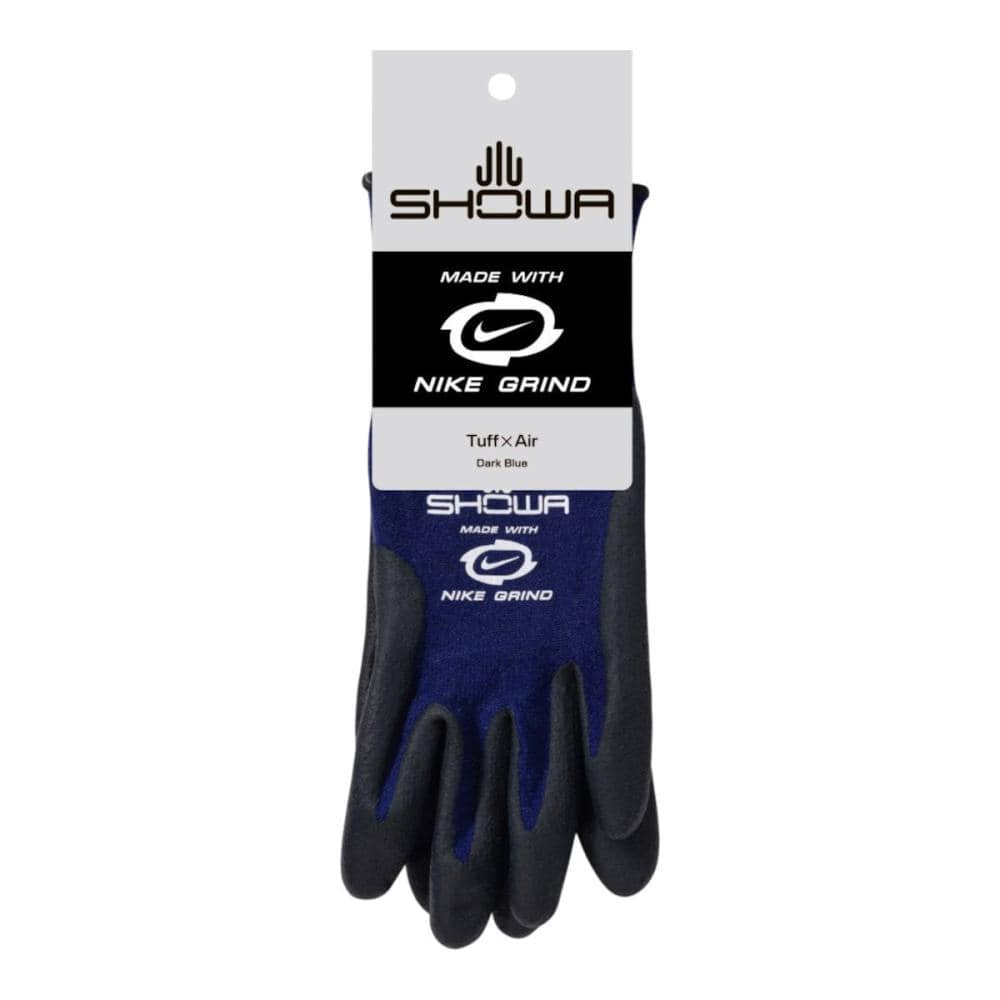 ショーワ　ニトリルゴム製手袋　ＮＩＫＥ　ＧＲＩＮＤ　Ｔｕｆｆ×Ａｉｒ　ダークブルー　Ｍ
