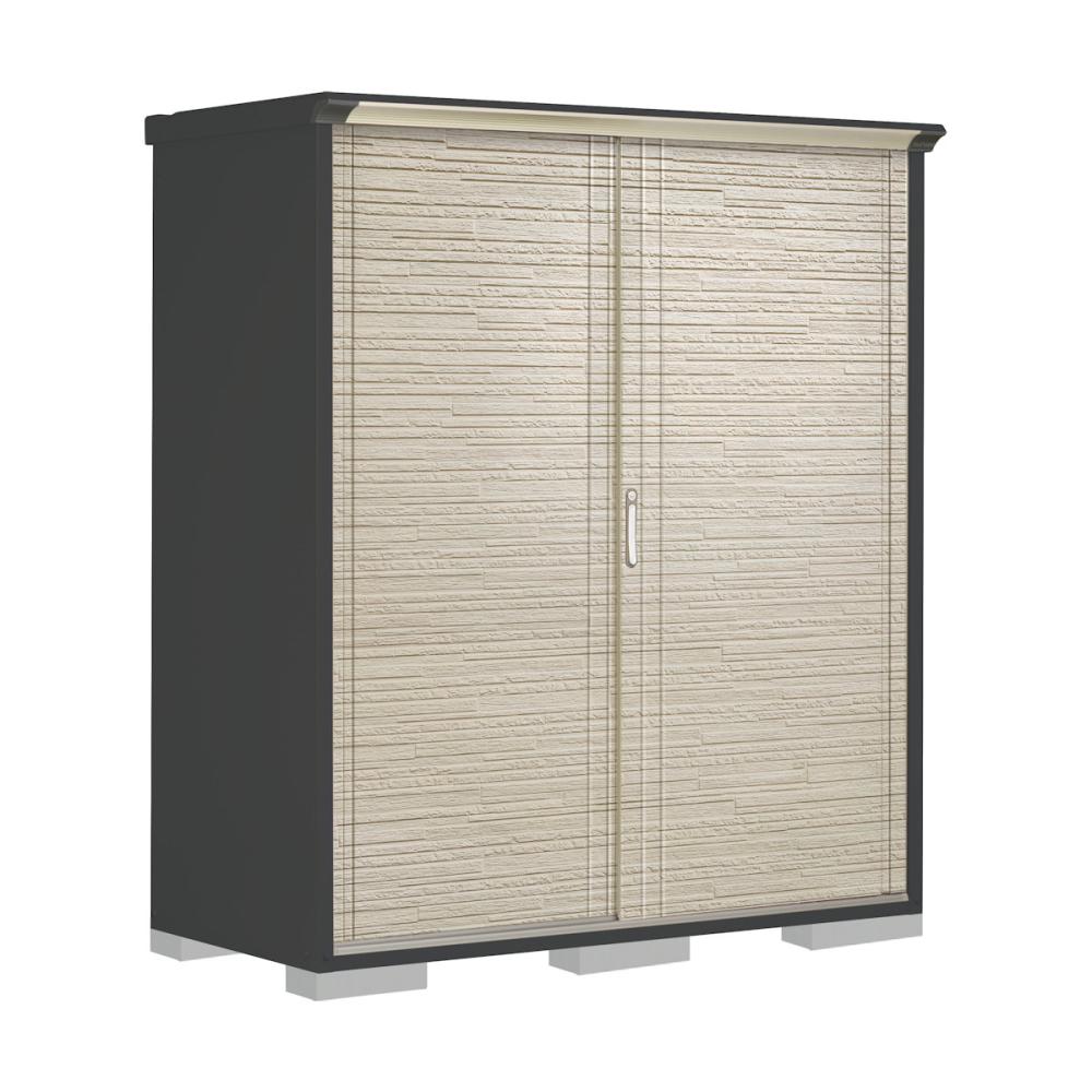 タクボ物置　ペインタ　（ＧＰ）　本体アイボリーブラック　間口１７０×奥行７５×高さ１９０ｍｍ　全面棚タイプ　ＳＤストーン　ＰＹ－１７７ＡＦＥ３