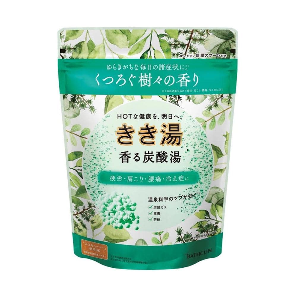 バスクリン　きき湯　香る炭酸湯　樹々の香り　３６０ｇ