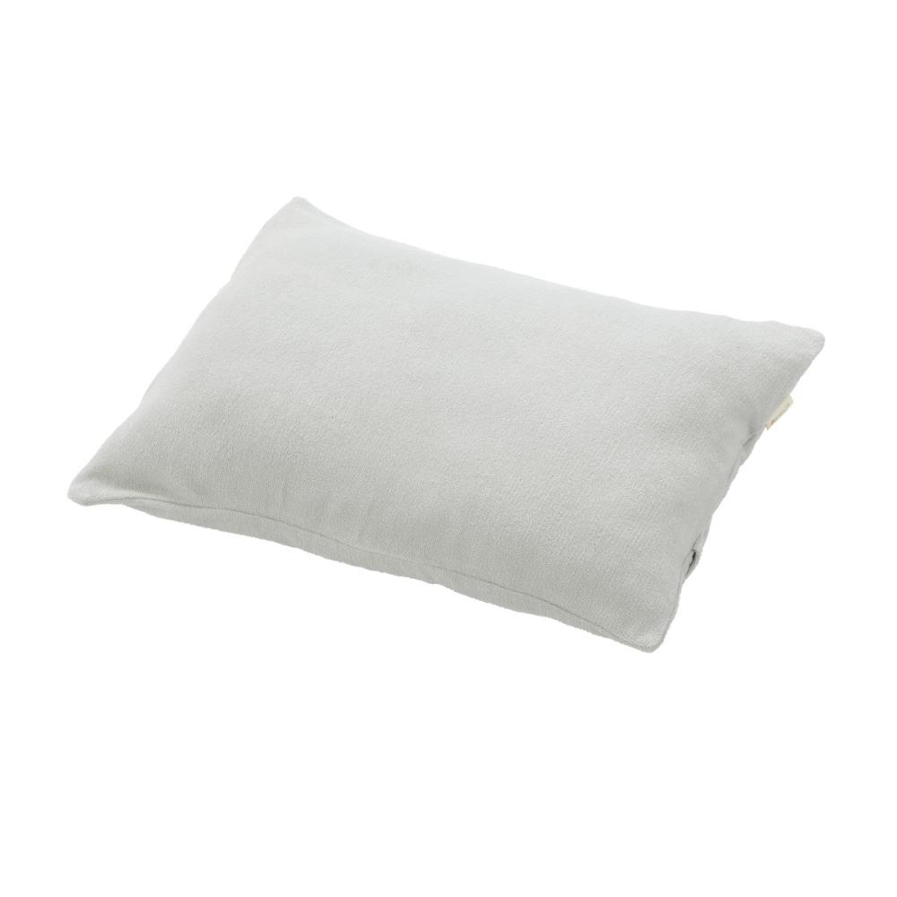アテーナライフ　ガバっと開いてのびのびフィット　綿パイル枕カバー　ミニ　グレー